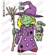 Halloween Scary Witch Embroidery Design 02